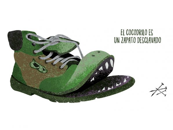 Resultado de imagen de cocodrilo zapato desclavado